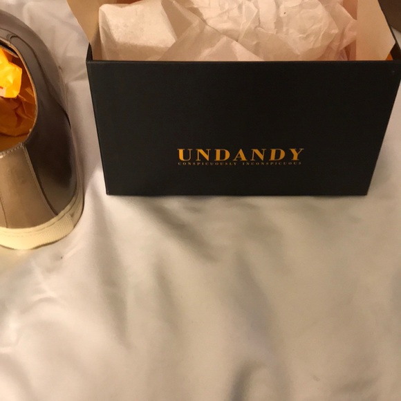 Undandy Dress Sneakers Tan Leather New shoes 11.5 - Picture 4 of 4
